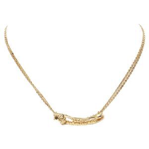 Versace Medusa Safety Pin pendant nickel short necklace choker